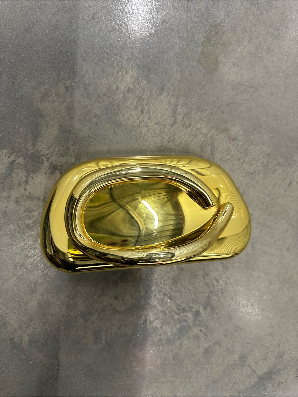 Gold clutch purse